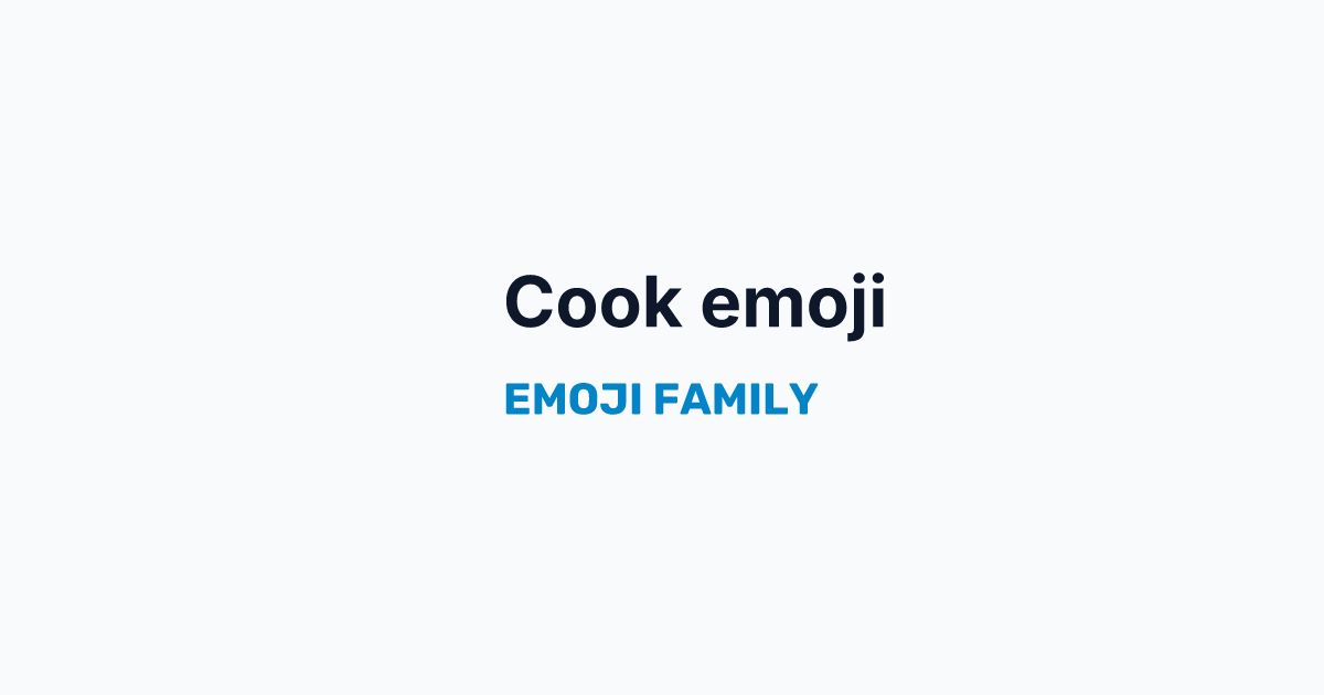 Woman cook emoji — Emoji Family
