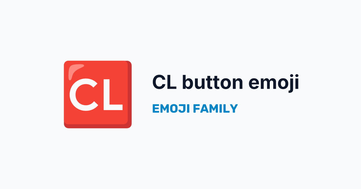 CL button emoji — Emoji Family